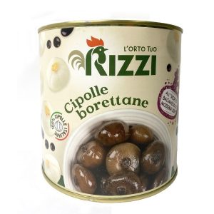 Image shows Tinned Borettane onions from Midsummer olives
