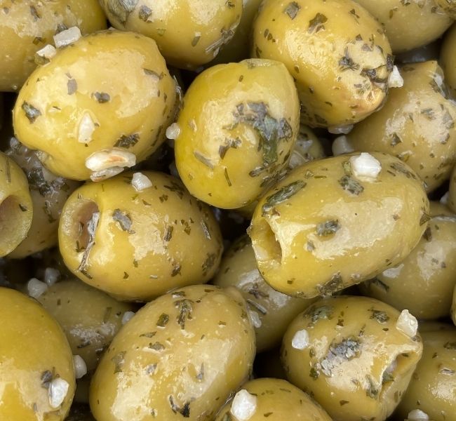 Image shows Juliet's Passions Olives from Midsummer Olives