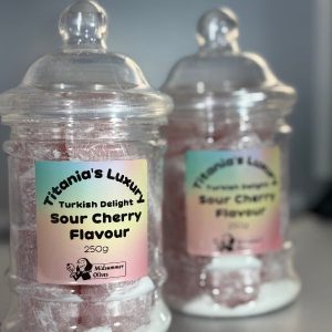 Titania's Luxury Sour Cherry Turkish Delight 5kg Box